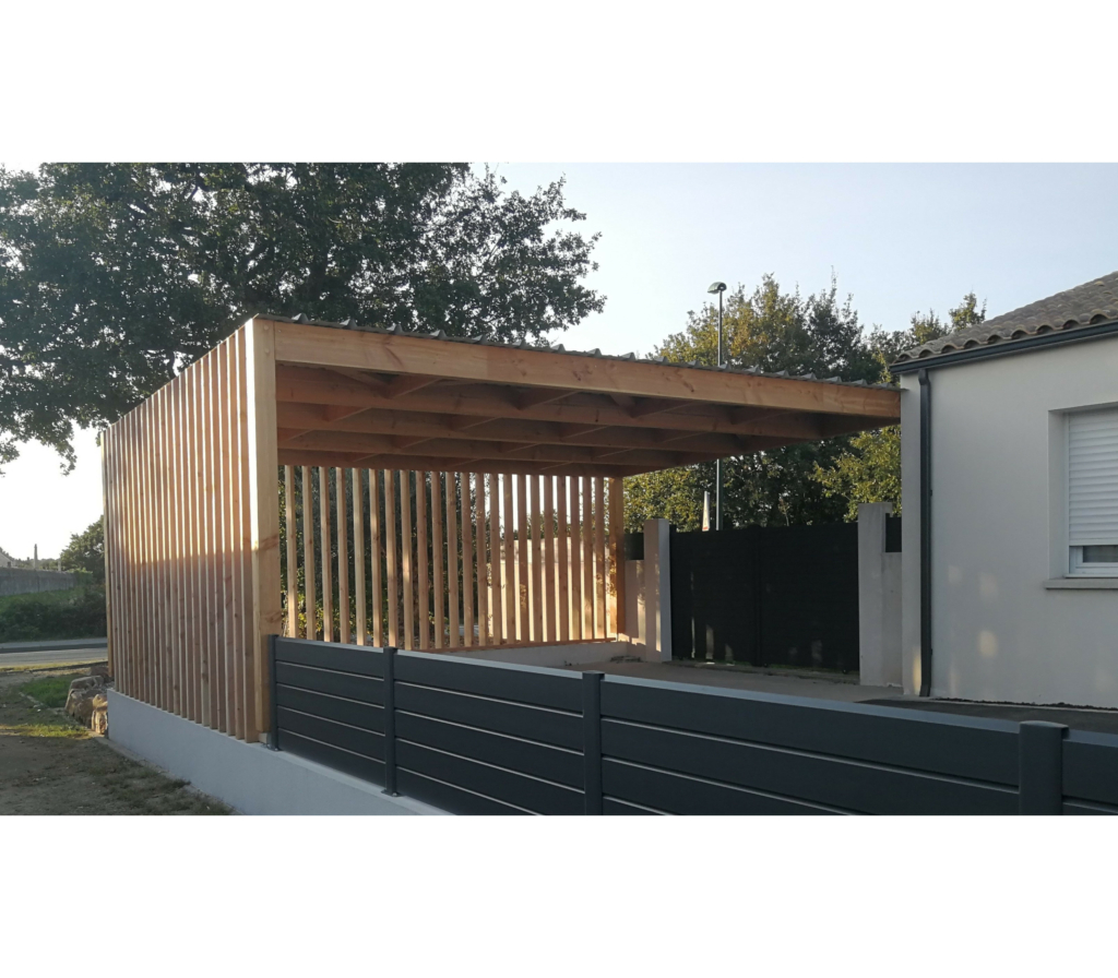 Carport bois design